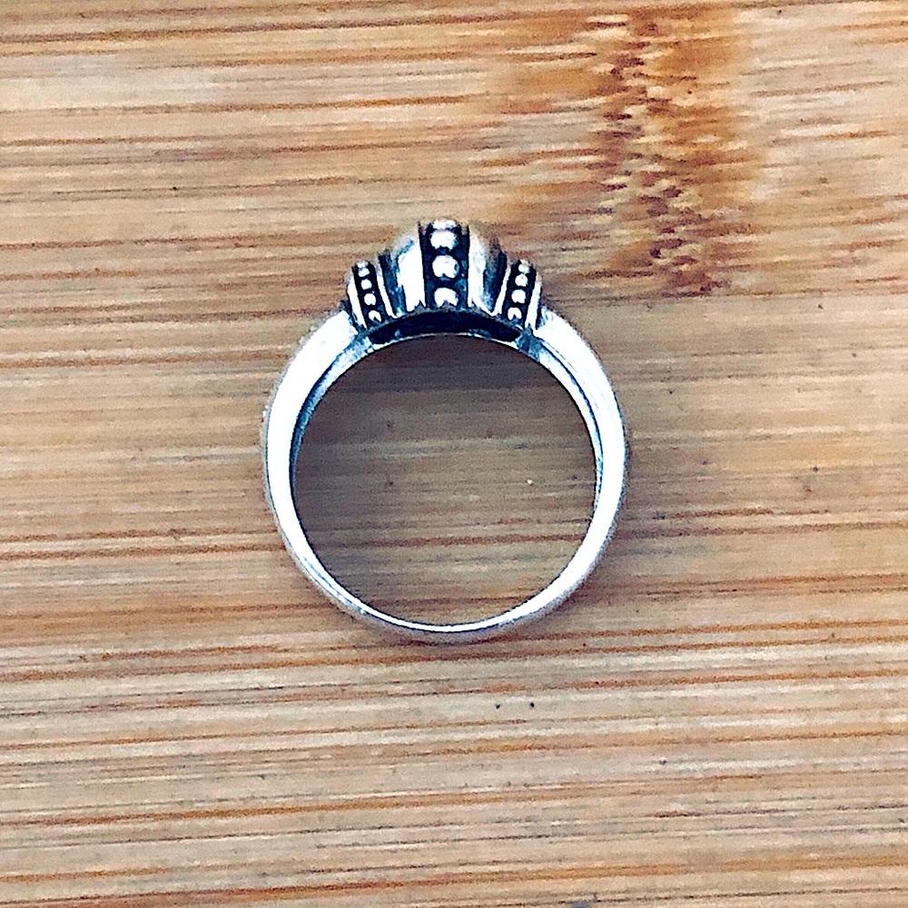 $48  Estate Designer Ring  Sterling Silver  Size 8  Marked NF 925 THAILAND - Picture 9 of 10